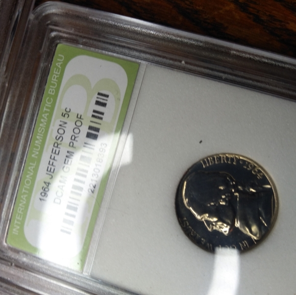 5 gem proof uncirculated nickel coin slab set of  proof nickels. - Picture 8 of 16